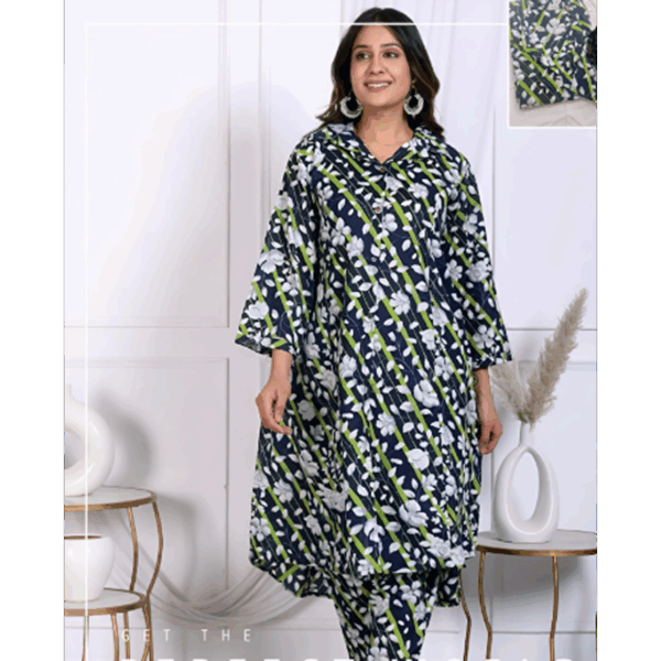 Pure Cotton Long co ord set